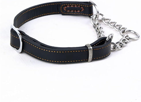 Love Dream Leather Martingale Collars for Dogs, Anti-Escape No Pull Training Collar for Medium Large Dogs