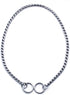 Silver Dog Chain Collar, Heavy Links Choke Training Collar, 26 in, 5 mm