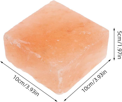4"X4"X2" Kichvoe Natural Mineral Rich Salt Lick Block for Animals - Pink Hard Himalayan Salt Brick for Cows Sheep