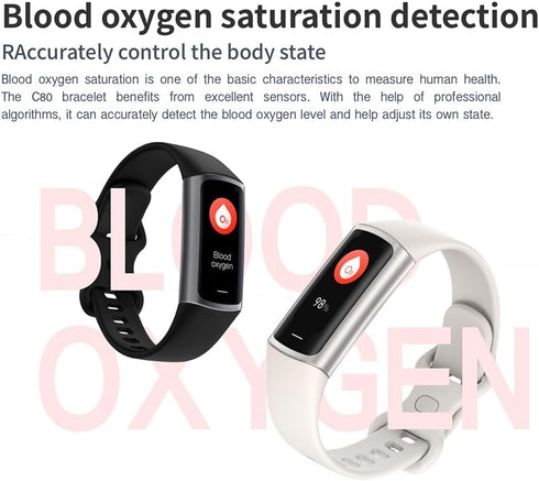Fitness Tracker, 25 Sports Modes, Heart Rate/Blood Oxygen and Pressure Monitor Sleep Step Tracker/Carolies Waterproof Smartwatch Smart Bracelet for Android and iOS Phone