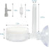 ZRDR Aquarium Air Refiner Kit, Low-Pressure Bubbler for Fish Tank with Control Valve and Suckers