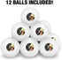 12 Pack Alcohol Doesn't Solve Any Problems Neither Does Milk Funny Humor Novelty Table Tennis Ping Pong Ball