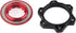 VGEBY Disc Brake Center Lock Adapter Set, Aluminum Center-Lock Hubs with 6 Bolts Disc Rotor Adapter (Red+Black)