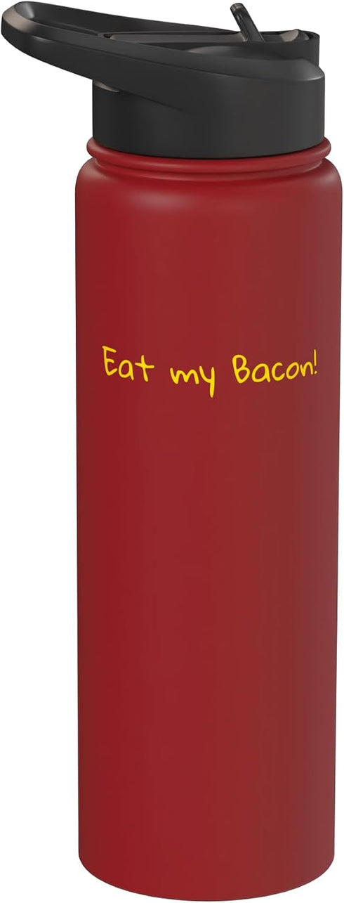 Eat My Bacon! Stainless Steel Insulated Water Bottle