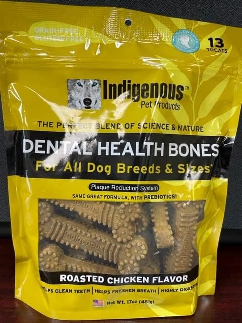 Indigenous Dental Health Bones — Chicken Flavor, Large 17oz