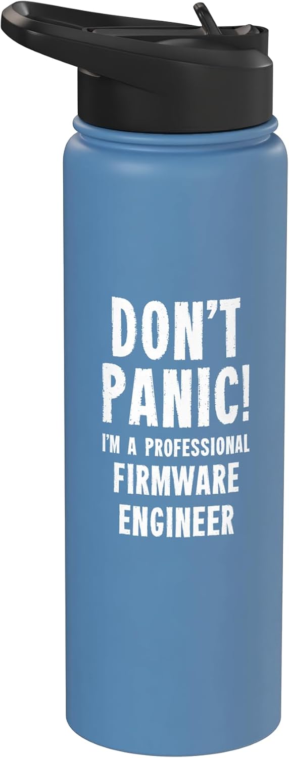 IT Department Staff Gifts & T-Shirts Firmware Engineer Stainless Steel Insulated Water Bottle