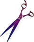 Moontay Professional 8.0" Dog Grooming Scissors Set - 4-pieces Straight, Upward Curved, Downward Curved,