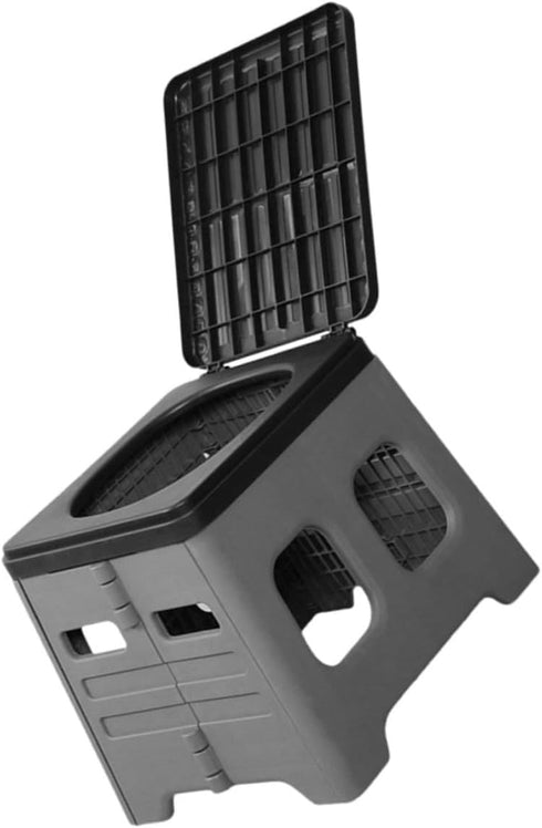 Yardwe Portable Folding Toilet for Outdoor Travel Lightweight Emergency Potty for Camping