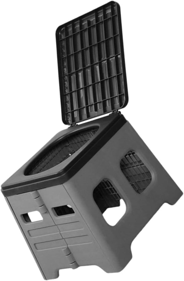 Yardwe Portable Folding Toilet for Outdoor Travel Lightweight Emergency Potty for Camping