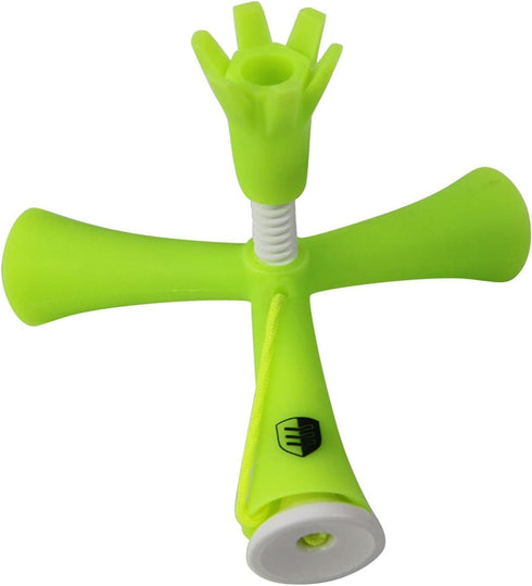 Green Rubber Golf Tees for Mats, Adjustable Portable Golf Tee, Anti-Flying Tripod for Training Court Clubs