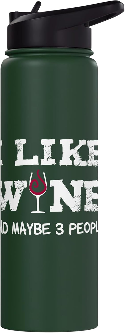 Wine Lover and maybe 3 People Designs 3 Sommelier I like Wine and maybe People Wine Lover Stainless Steel Insulated