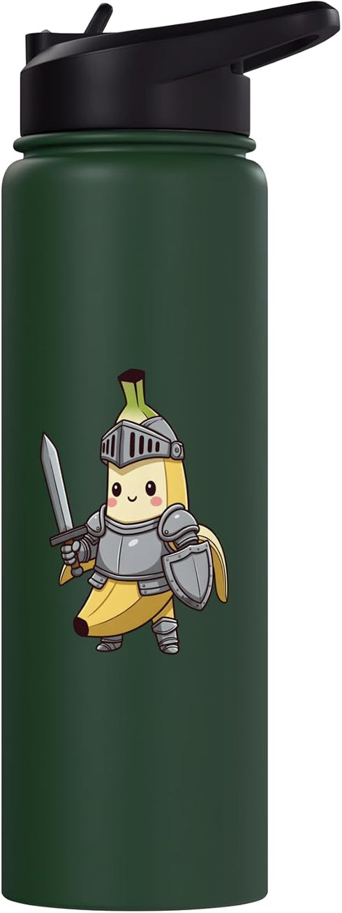 Knight Banana Design Knight Banana Costume Stainless Steel Insulated Water Bottle