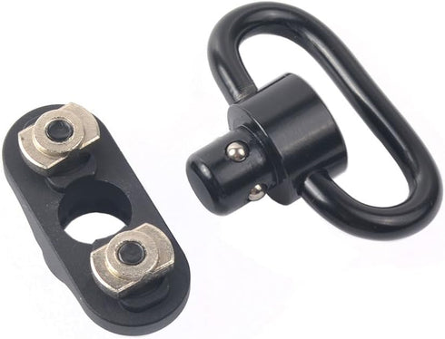 QD Mount Swivel, 2 Pack Quick Detach 1.25" Push Button Swivels Adapter Base for Mlok Rail System