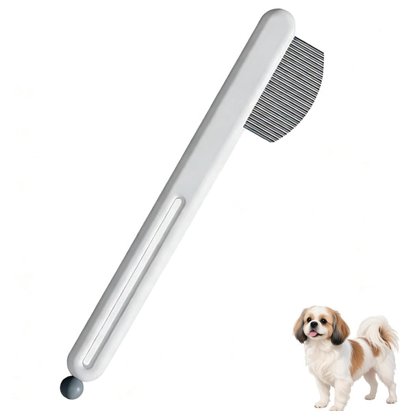 Precision Tear Stain Comb for Small Dogs Cats Face Eye Gunk Removal