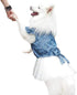 Polka Dot Big Large Dog Princess Dress Tutu Skirt, Summer Dog Clothes Hoodie Costume for Golden Retriever Pitbull (XXL,
