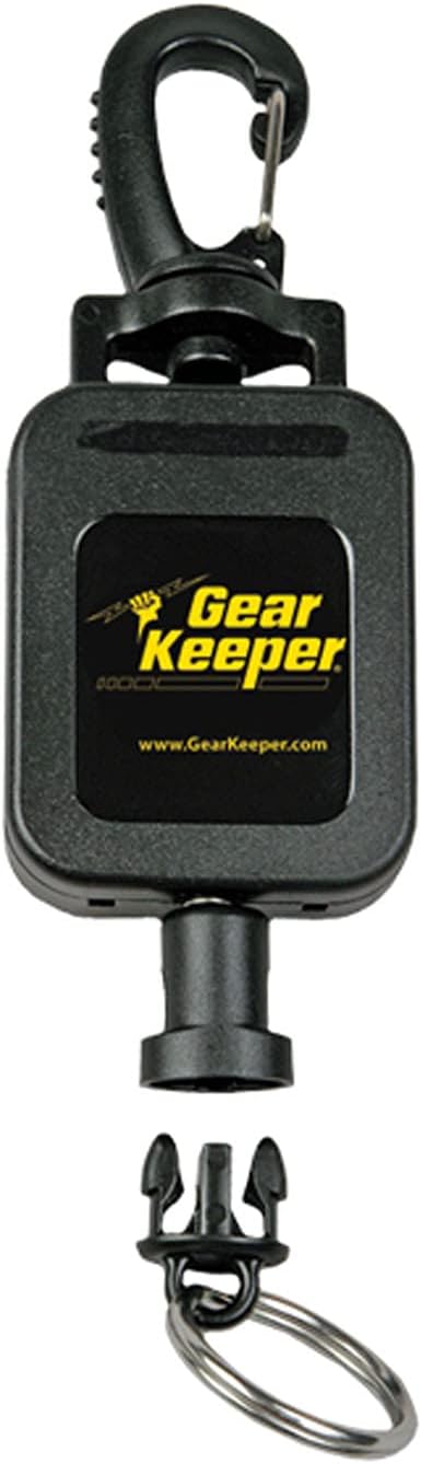 Gear Keeper General Gear Retractor - Retractable Key Chain & Badge Clip with 36” Extension, USA Made