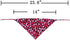 2 Pack Valentine Dog Bandana, Reversible Triangle Bibs Scarf Accessories for Small Pets, Cats