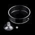 WEAVERBIRD 60mm Aquarium Shrimp Feeder Dish - Suction Glass Fish Tank Feeding Bowls, Round Clear Dishes