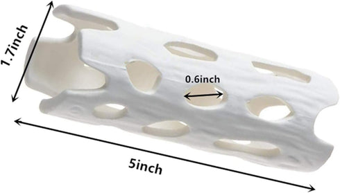 Aquarium Decor Shrimp Shelter Tube Breeding Hiding Cave Holes Ornaments Fish Tank Decorations White