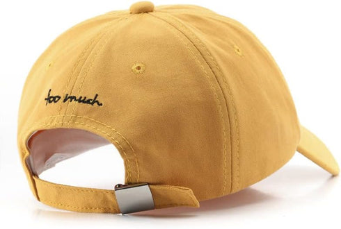 YOLAI Men Vintage Baseball Cap Adjustable Embroidery Beach Cap Outdoor Sports Running Tennis Cap Sunscreen Peaked Cap