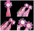 Sunflower Handlebar Streamers for Bikes and Scooters, Sparkle Pink Tassel Ribbons for Kids Bicycle Trike Grips