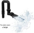MiOYOOW 360° Rotation U Return Pipe for Aquarium Water Pump, Fish Tank Pump Nozzle