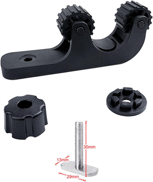 Kayak Paddle Holder Rail Bracket, Standard Paddle Holder, Kayak Track Mount Accessories, Fishing Rod Holder, Rubber Boat