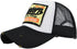 Vintage Half Mesh Baseball Cap, Washed Denim Trucker Hat with Embroidery Adjustable Unisex