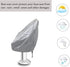 SUNSURE 420D (22x24x25inch) Boat Seat Cover Outdoor Waterproof Pontoon Captain Chair Cover Weather Resistant Folding