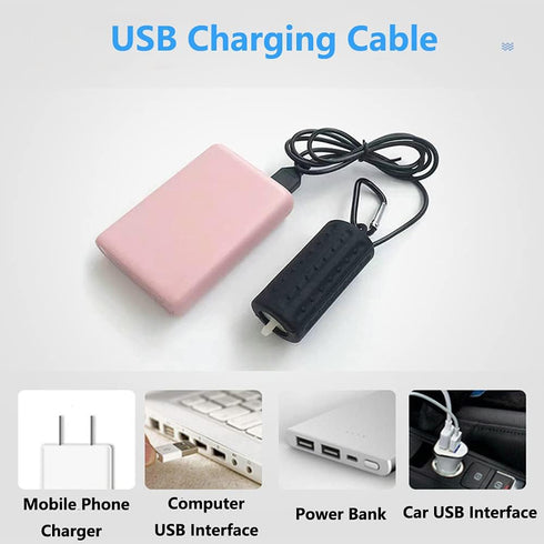 Aquarium Air Pump Mini USB - Portable Ultra Silent Oxygen Aerator with Air Stone and Silicone Tube
