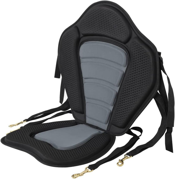 MSC Kayak Seat, Boat Seat Fishing Seat in Light Gray/Black for Comfort on the Water