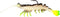 Generic Fishing Lure ps35 Soft Plastic Shrimp 3.5 Inch Prerigged Color # 4