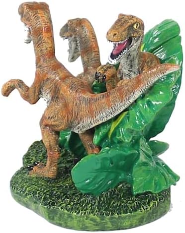 Penn-Plax Jurassic Velociraptor Aquarium Ornament, Small Size