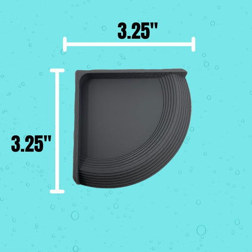 Hermit Crab Corner Pool | Watering Dish for Crabs, Frogs, Lizards | Corner Watering Pool with Ramp Access | Made in USA