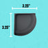 Hermit Crab Corner Pool | Watering Dish for Crabs, Frogs, Lizards | Corner Watering Pool with Ramp Access | Made in USA