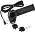Waterproof Electric Bike Grip, 1 Pair Throttle Handlebar Grip with LED Display for Electric Cars, Bikes, Scooters