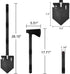 iunio Survival Shovel Axe Kit, Camping Multitool Folding Pickaxe with Hard Carrying Case for Outdoor Emergency