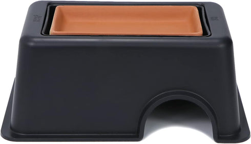 Wontee Reptile Hideout Box with Sink Basin Humidifier Caves for Lizards, Turtles, and Small Snakes