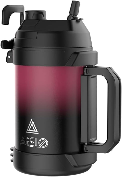 Sports Water Jug - Gallon Water Bottle - Large Insulated Stainless Steel