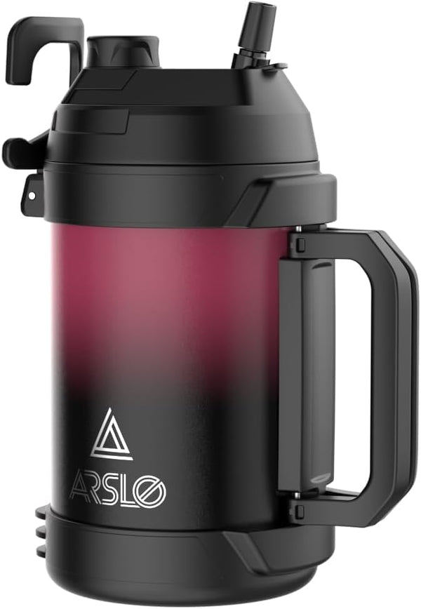 Sports Water Jug - Gallon Water Bottle - Large Insulated Stainless Steel