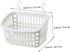 4pcs Hammock Abaodam Small Animal Hanging Storage Basket Cage Accessory Large Rectangular Gray White Hamster Sugar