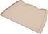 Dog Food Mat Beige, 24 * 15'' Silicone Pet Feeding Mat with Residue Collection Pocket, Waterproof