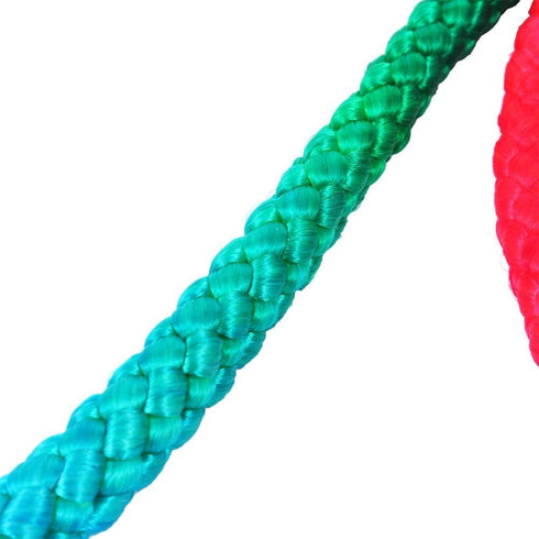 Gymnastics Art Rope, 2.8m/110inch Solid Nylon Rainbow Color Rhythmic Gymnastics Rope for Competition Arts Training