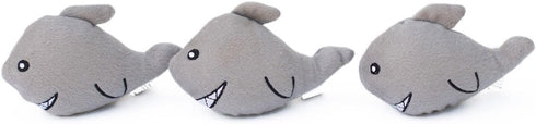 ZP262 ZippyPaws Miniz Sharks Squeak Toy