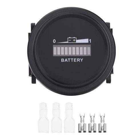 Golf Cart Battery Indicator 12V/24V/36V/48V/72V LED Digital DC Electricity Meter for Golf Carts