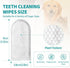 PITHER Dog Teeth Cleaning Wipes, Disposable Gentle Dental Finger Wipes for Dogs & Cats, 50 Counts for Freshening Breath