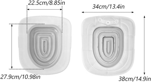 Cat Toilet Training Kit Litter Box Alternative with Tray, Reusable Potty Seat Adapter for Cats & Kittens, Hygienic