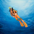 Fish Tank Diver Floating Ornament, Cute Cartoon Diver with Floating Device, Aquarium Landscape Decoration