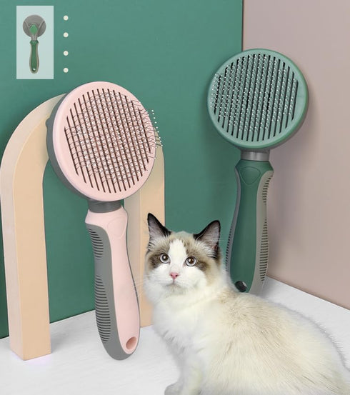 Pet Grooming Tool, Needle Brush, Self-Cleaning Slicker for Removing Undercoat, Proven Grooming Tool for Dogs and Cats