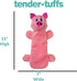 SmartPetLove Snuggle Puppy Tender Tuffs, Water Bottle Cruncher with Puncture Resistant Squeaker, Pig Bottle Cover Toy